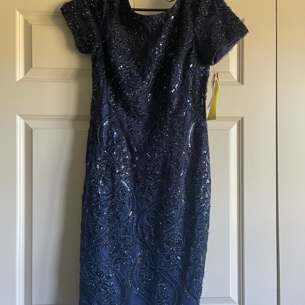 Beautiful sequin dress zip up back never worn tags attached